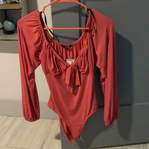 Papaya Pink body suit brand new with tags never worn